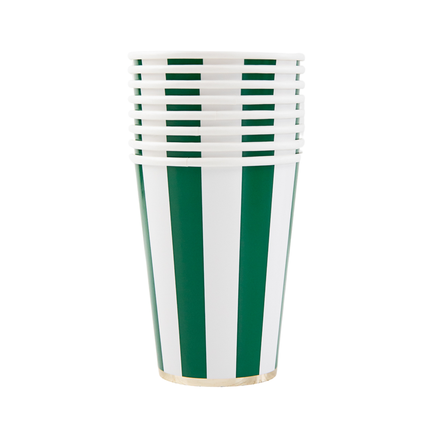 EMERALD CABANA STRIPE PARTY CUPS