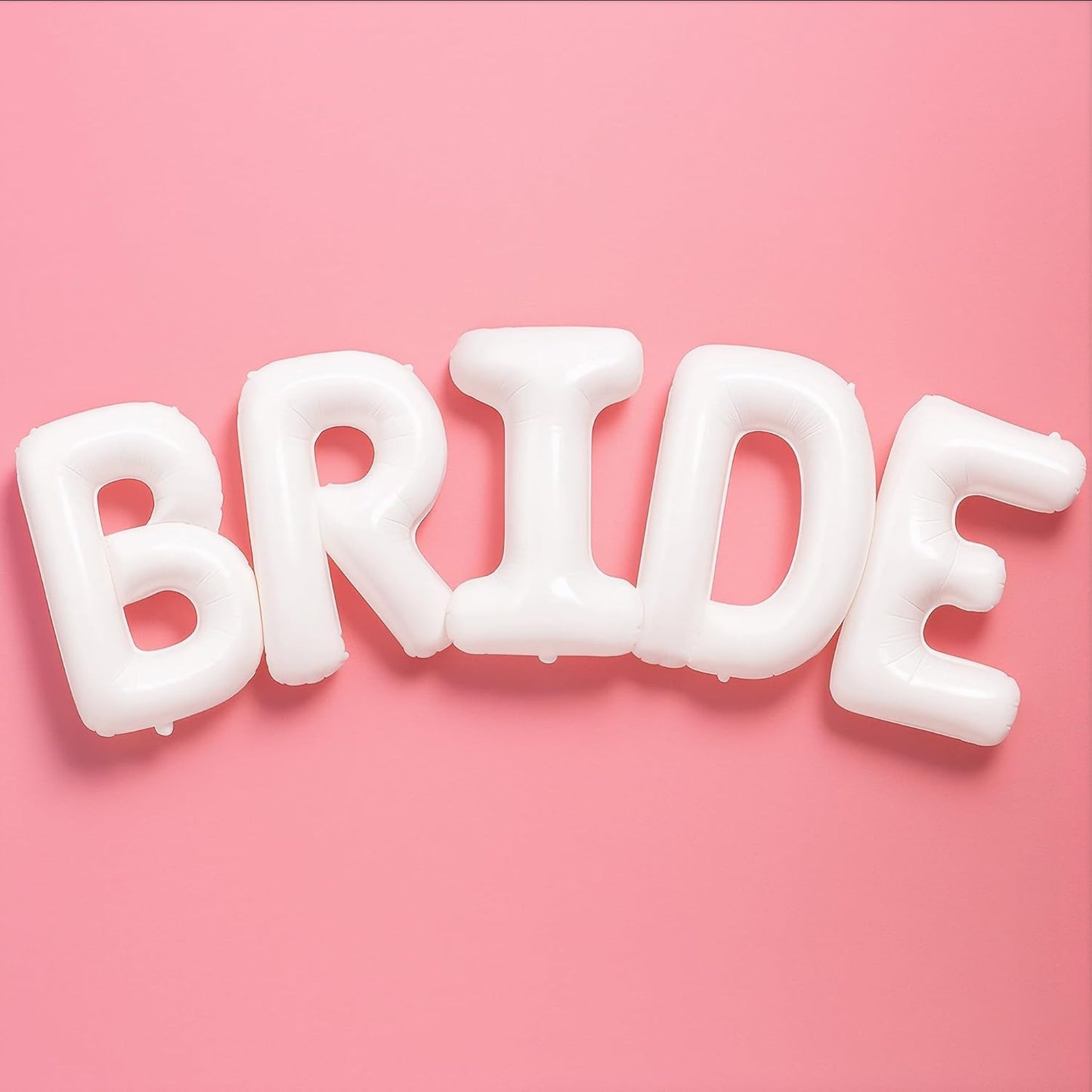WHITE 'BRIDE' FOIL LETTER BALLOONS