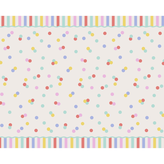 CONFETTI PAPER TABLECLOTH