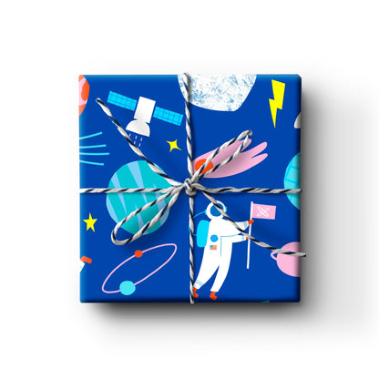 space themed wrapping sheets - hooray all day