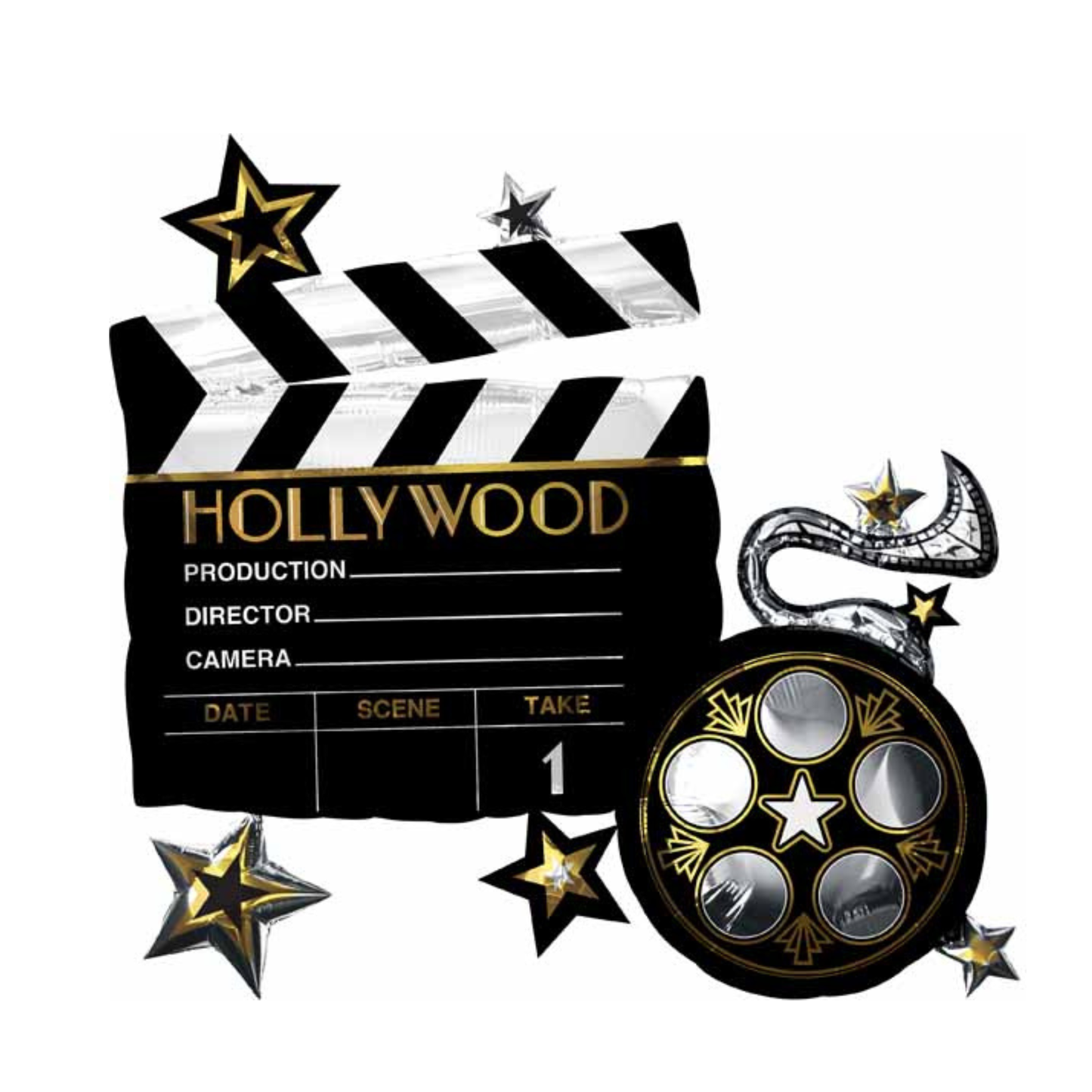 HOLLYWOOD MOVIE NIGHT FOIL BALLOON