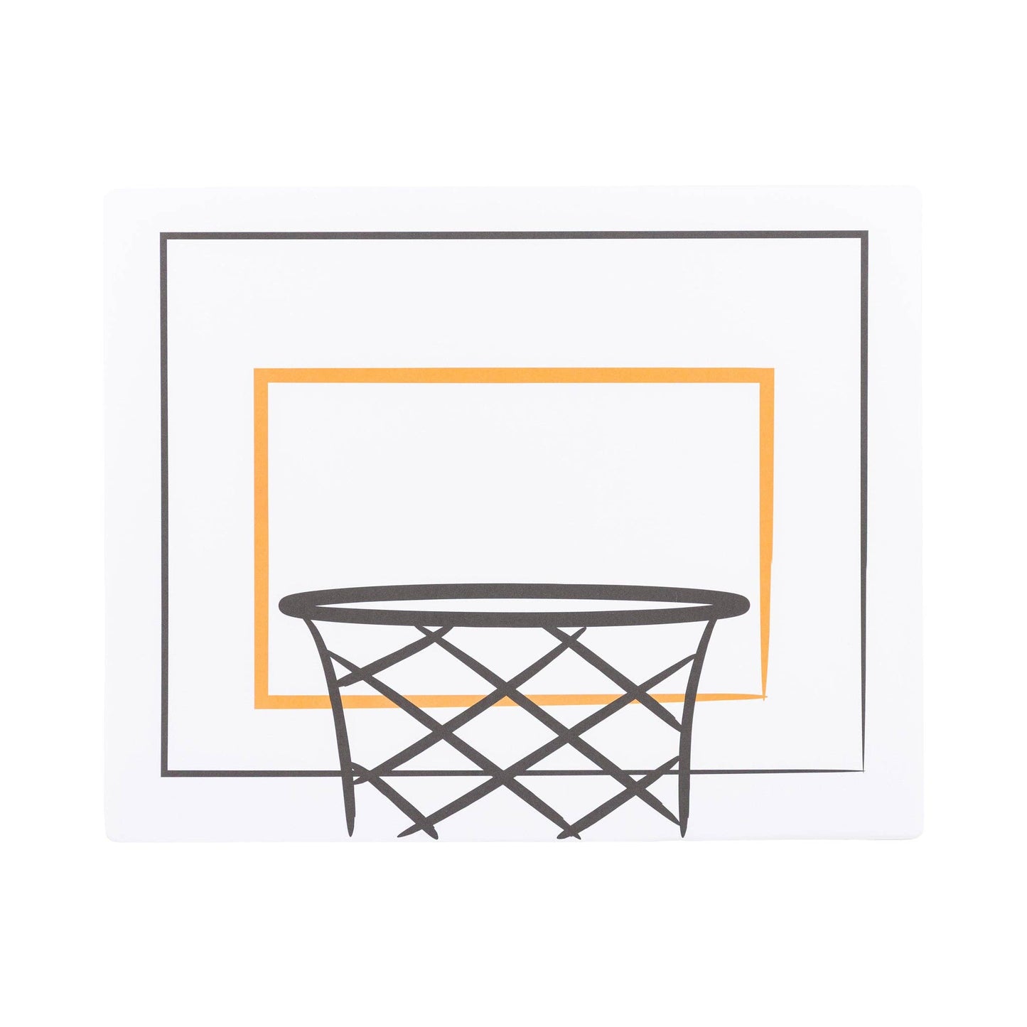 Basketball backboard placemat featuring a hoop and court design, sold in Toronto at Confetti My Party