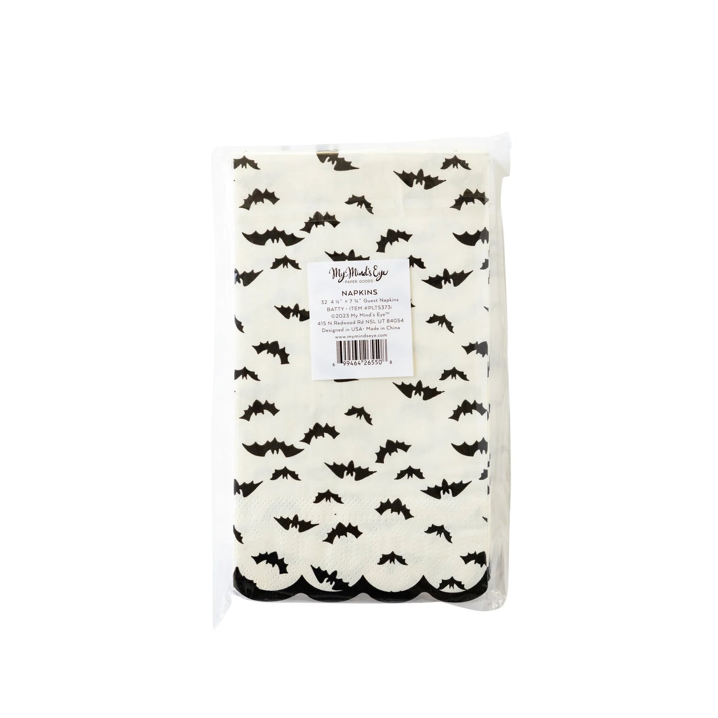 BATTY SCALLOPED DINNER NAPKINS