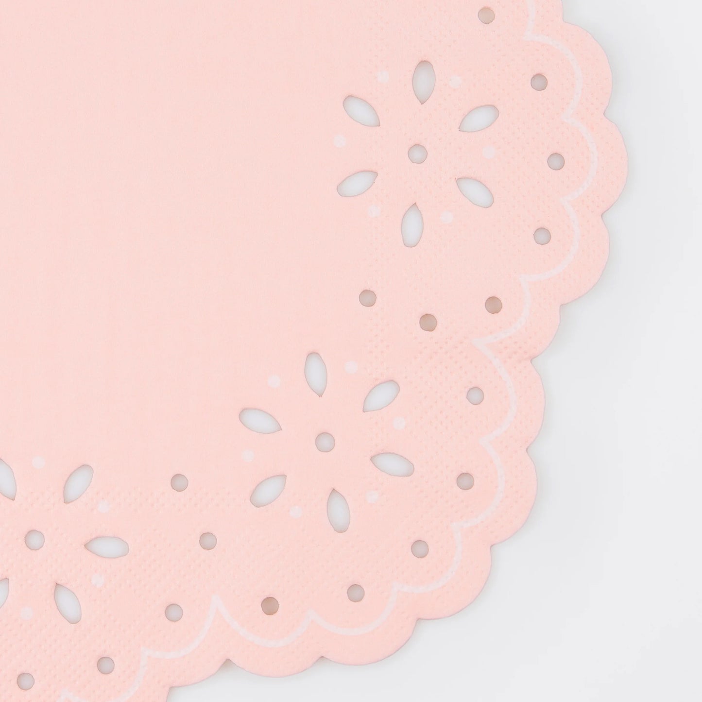 lace peach large napkins by meri meri