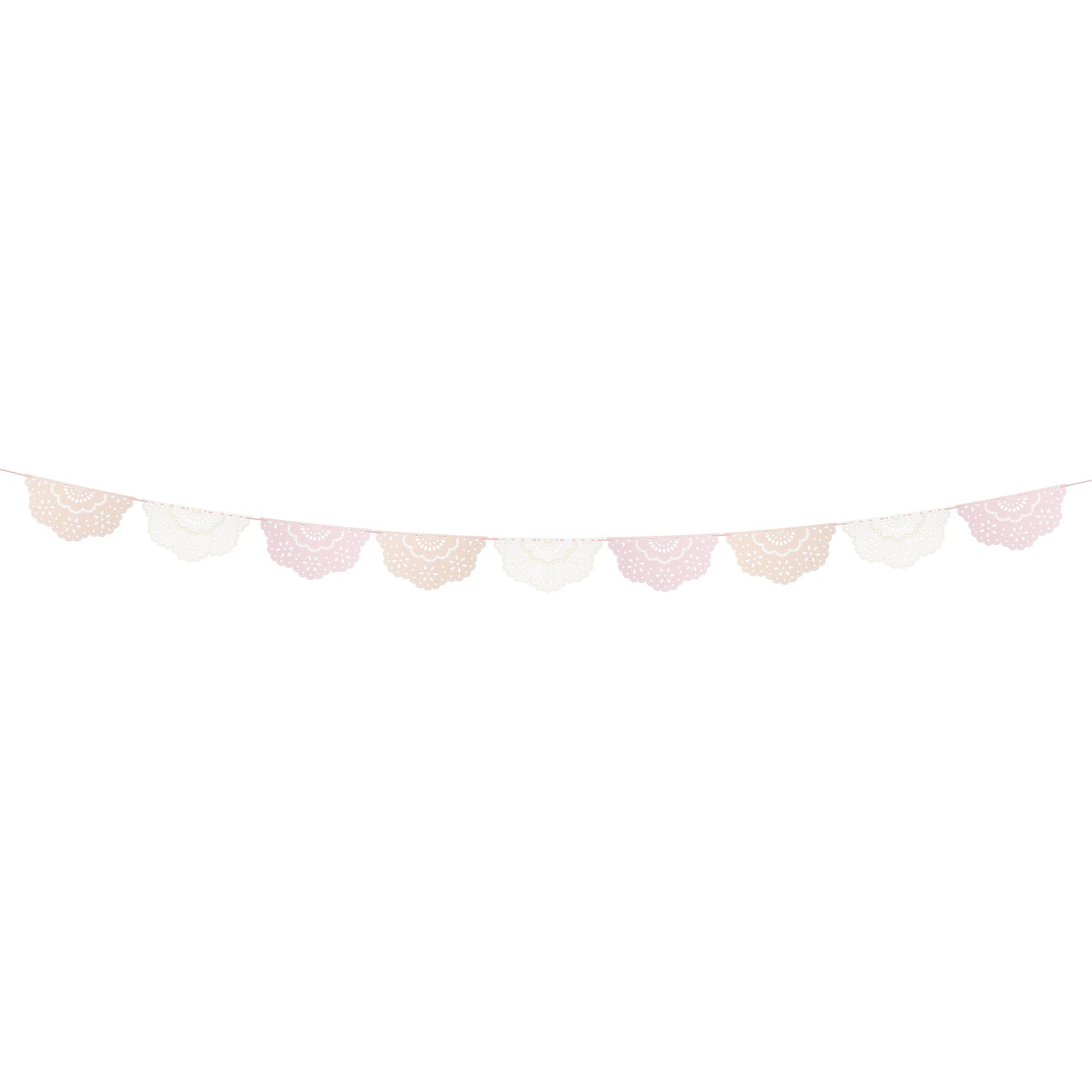 BRODERIE ANGLAISE LACE MULTI PENNANT GARLAND