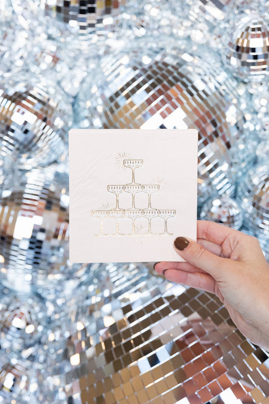 champagne tower cocktail napkins pack of 20