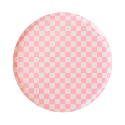 check it tickle me pink dinner plates by Jollity & co.