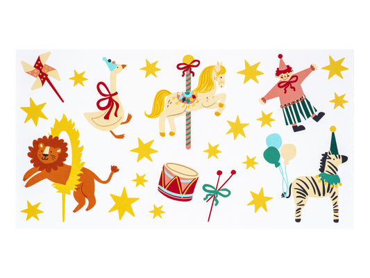 circus tattoos - pack of 24