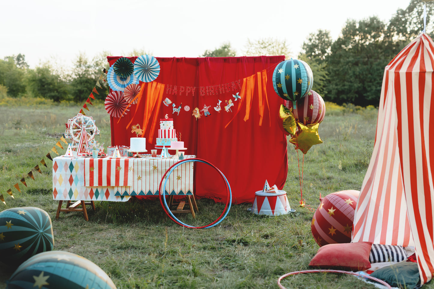 circus themed backdrop