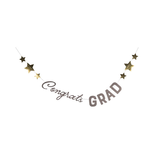 congrats grad banner graduation cap set 