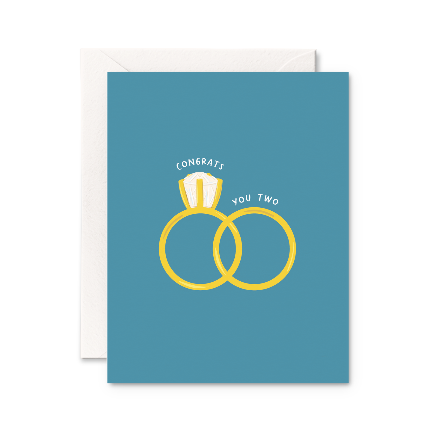 CONGRATS YOU TWO WEDDING CARD