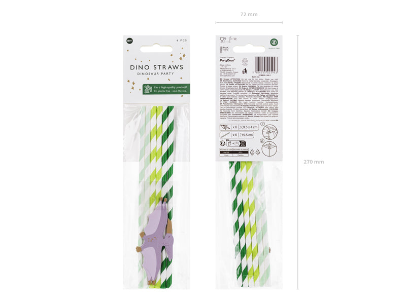 dino straw pack
