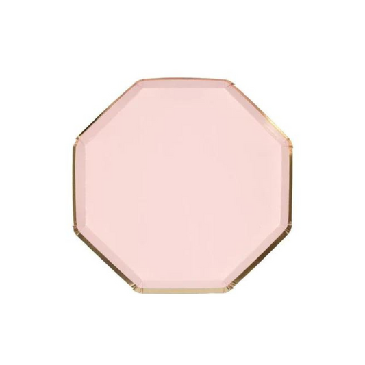 dusty pink cocktail plates by meri meri