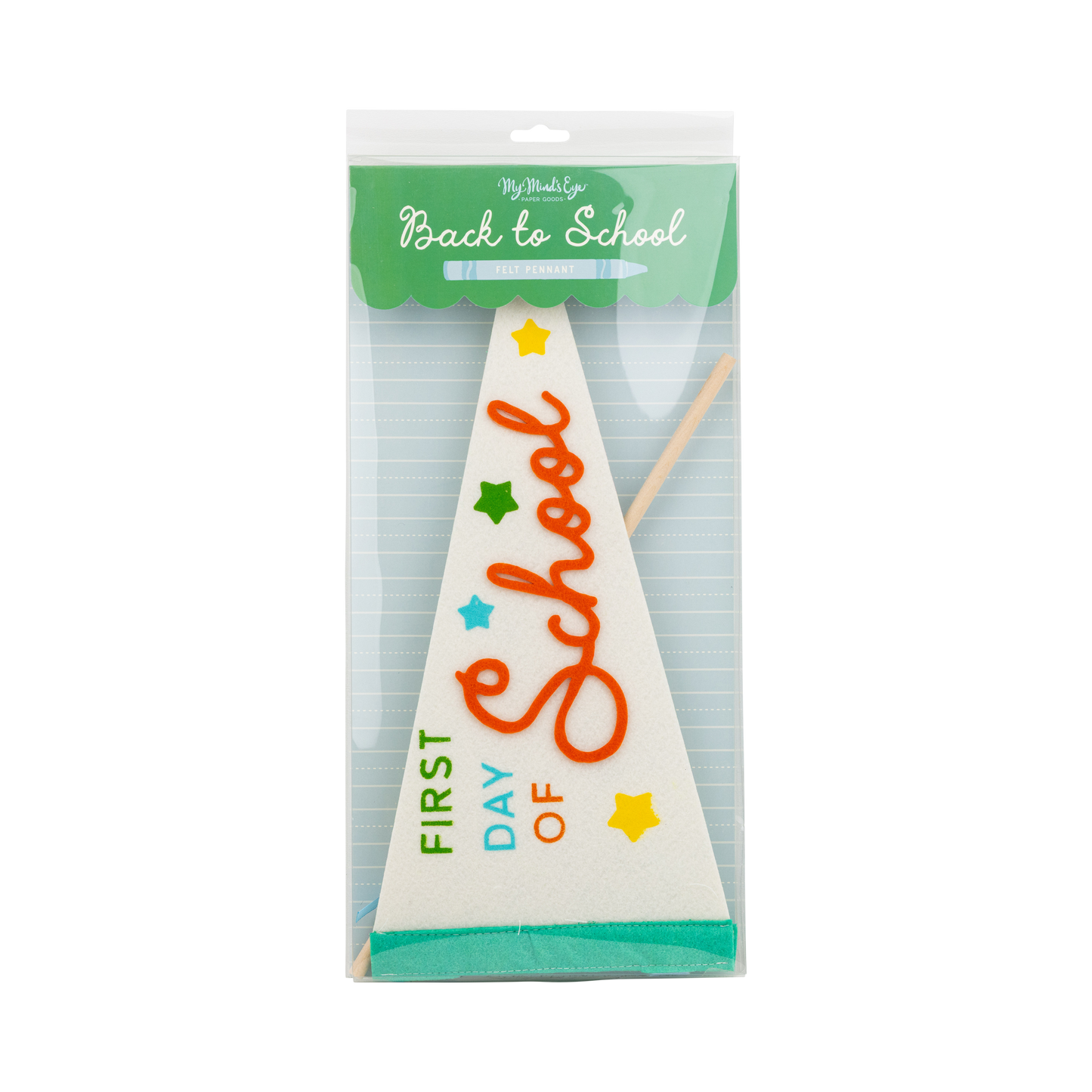 FIRST DAY OF SCHOOL FELT PENNANT