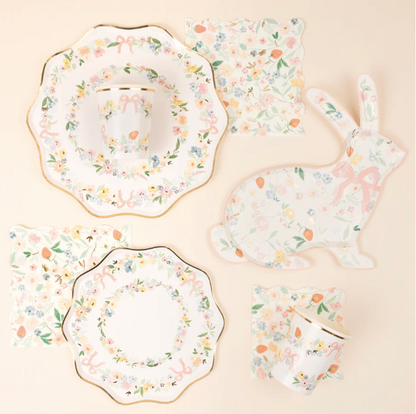 elegant floral side plates