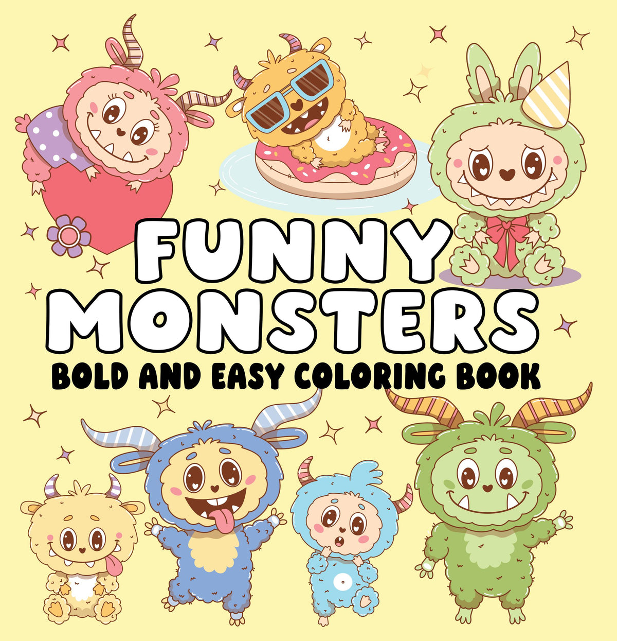 Funny Monsters Bold and Easy Colouring Book with yellow cover featuring colourful, silly monster characters. Pick up in Toronto + Canada-wide shipping available.
Copy