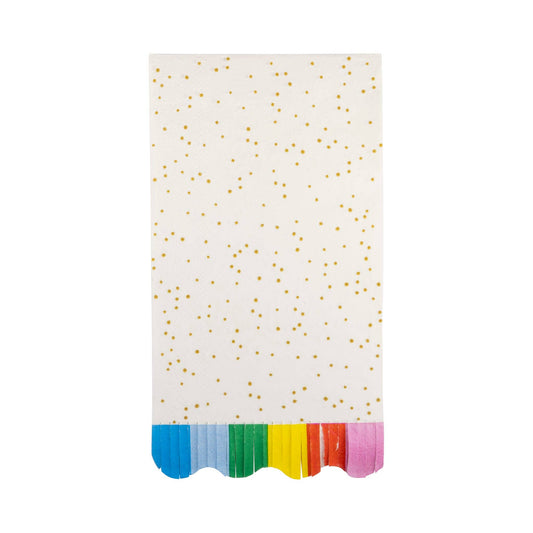 gold confetti dinner napkins