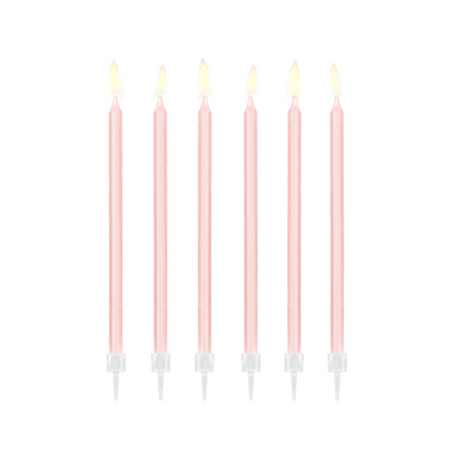 light pink birthday candles