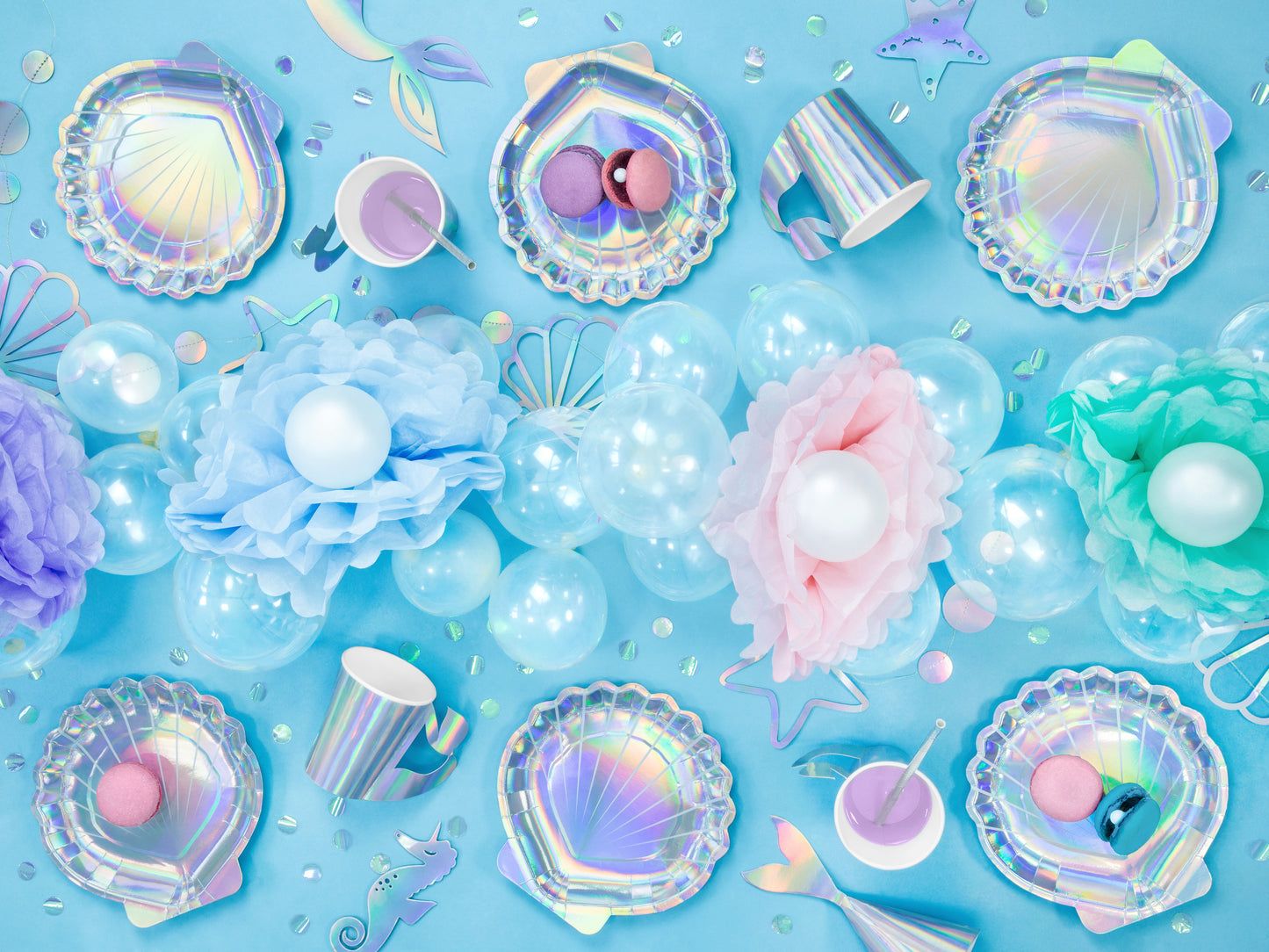 mermaid themed party supplies