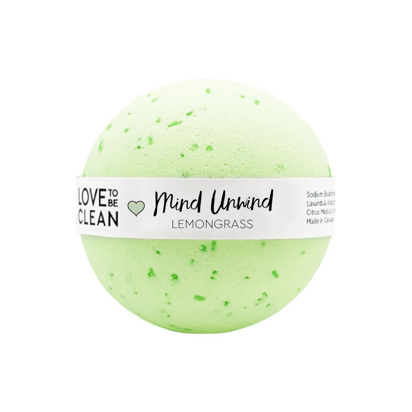 MIND UNWIND BATH BOMB - LEMONGRASS & LEMON