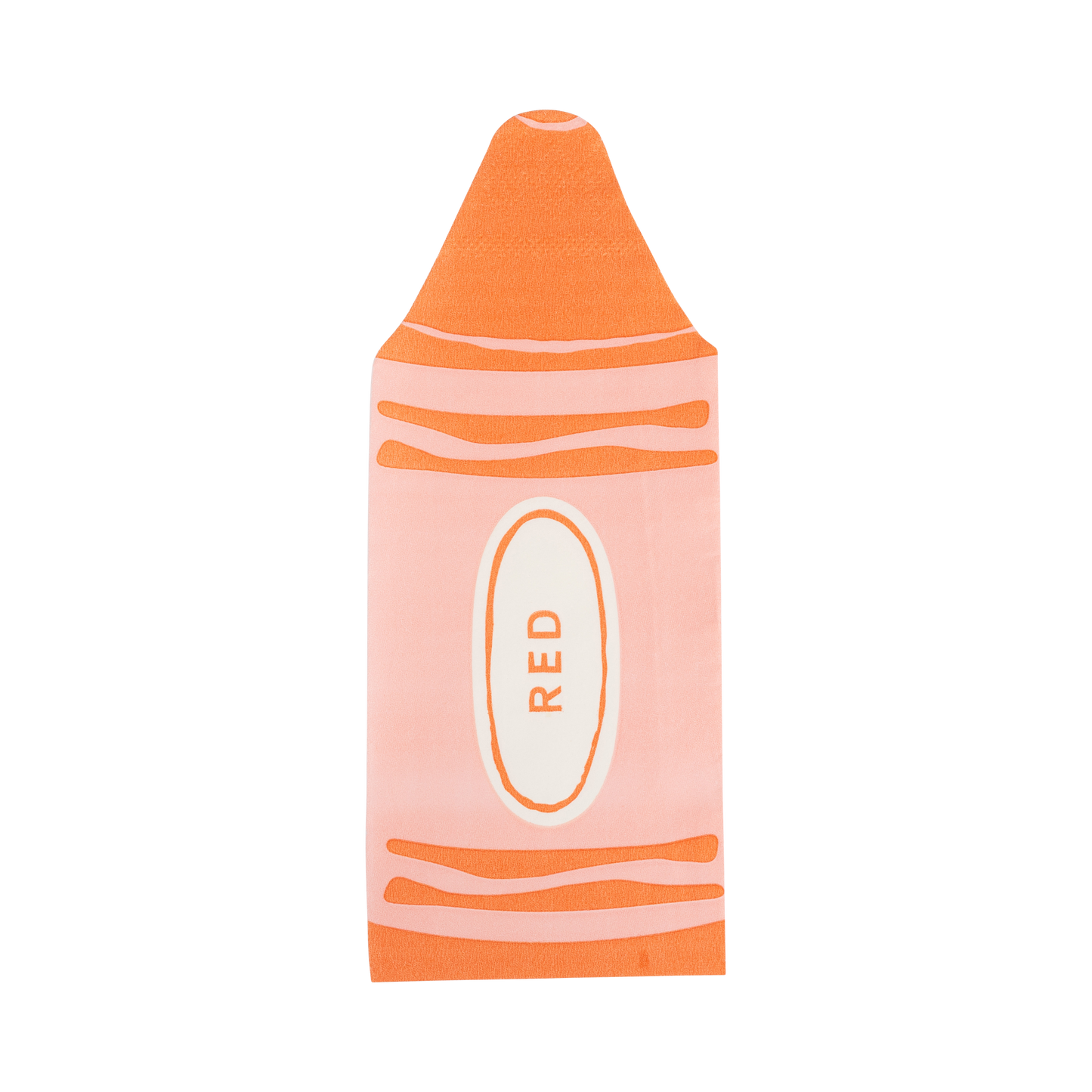 orange shaped crayon napkin