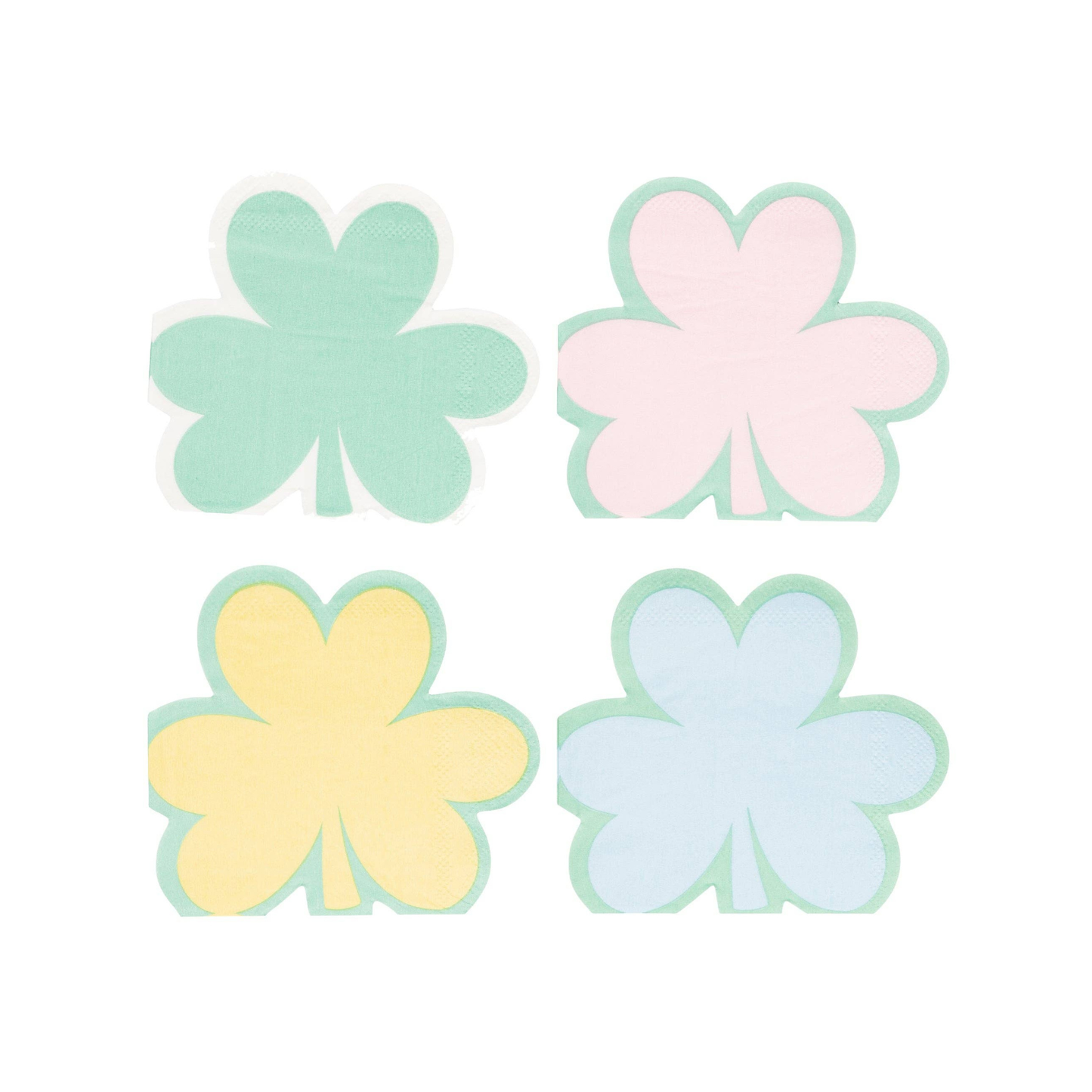 PASTEL SHAMROCK COCKTAIL NAPKIN SET