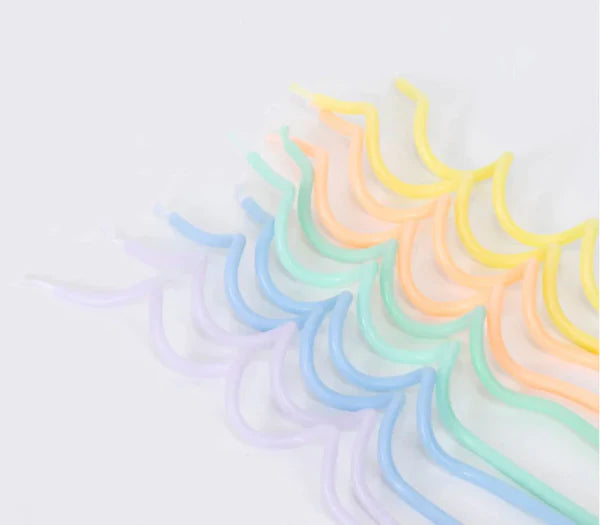 PASTEL SWIRLY CANDLES BY MERI MERI