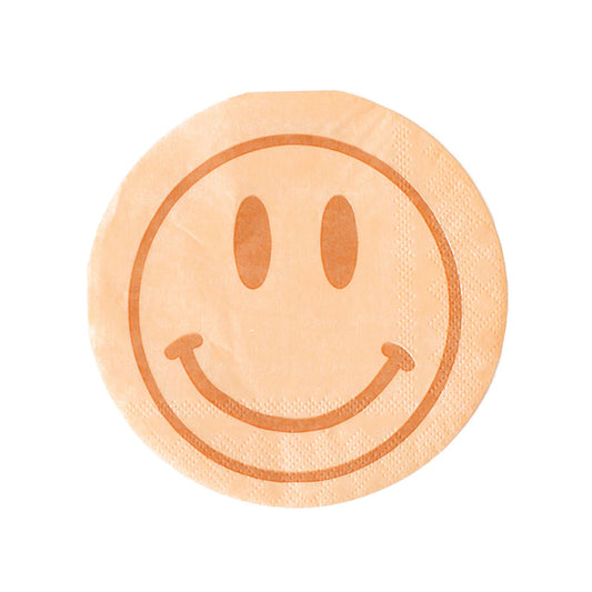 happy face cocktail napkins