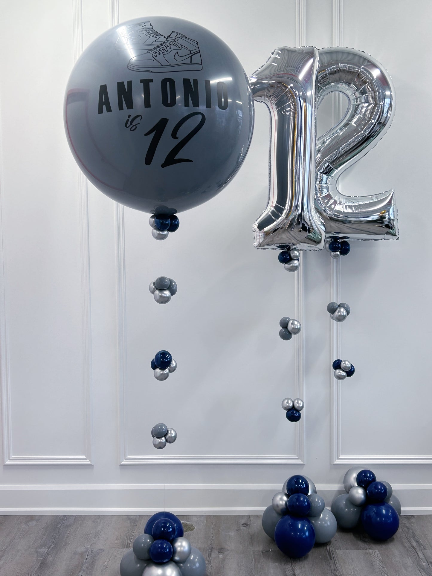 sneaker head personalized latex and foil balloon - Confetti My Party
