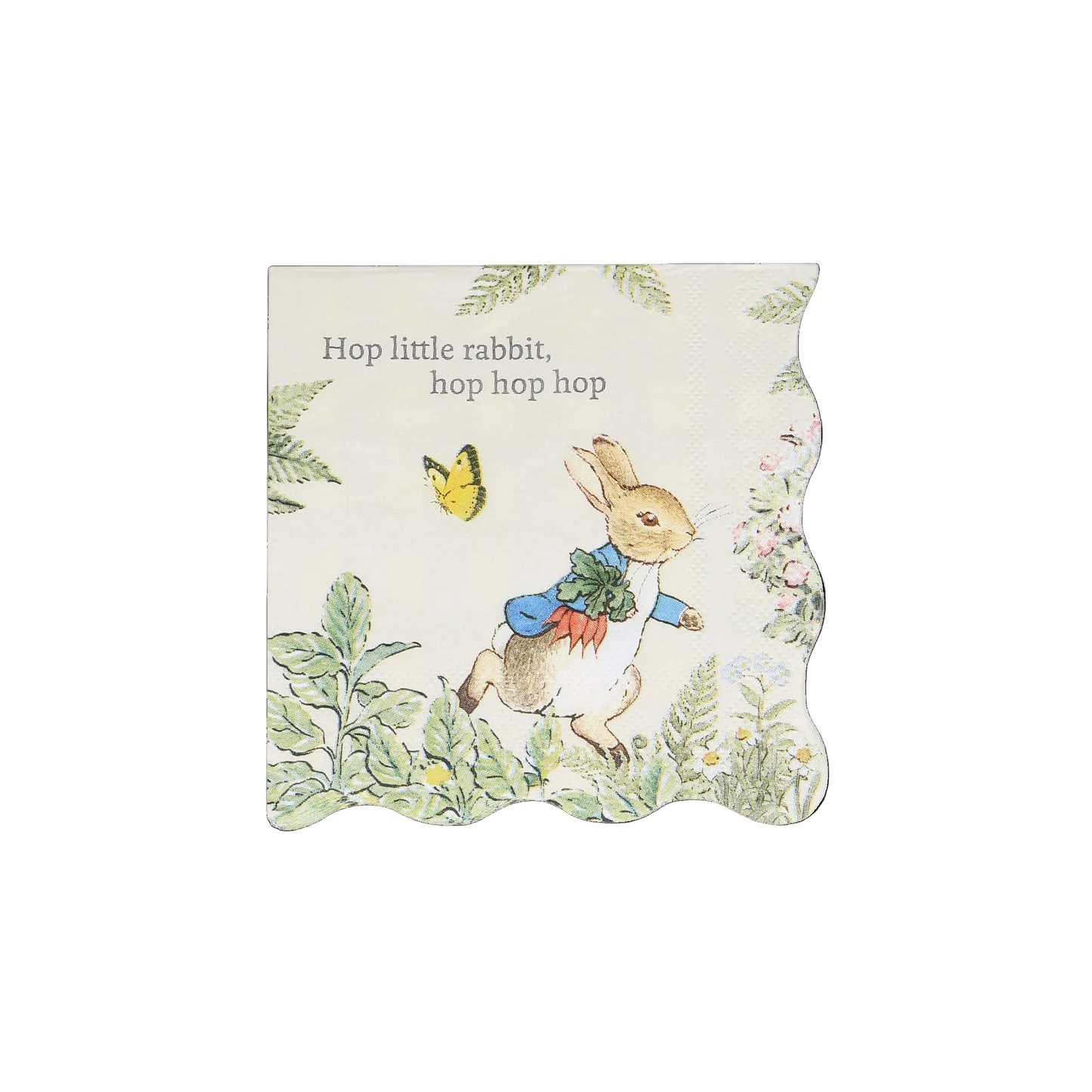 peter rabbit in the garden small cocktail napkins - pack of 16 by Meri Meri sold in Toronto at Conetti my Party - ships Canada Wide and USA