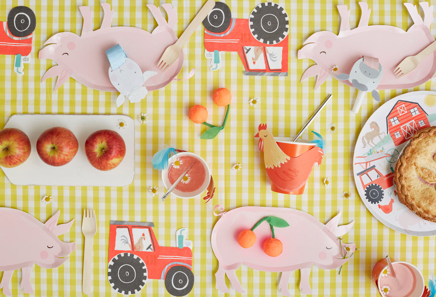 PINK PIG PLATES BY MERI MERI