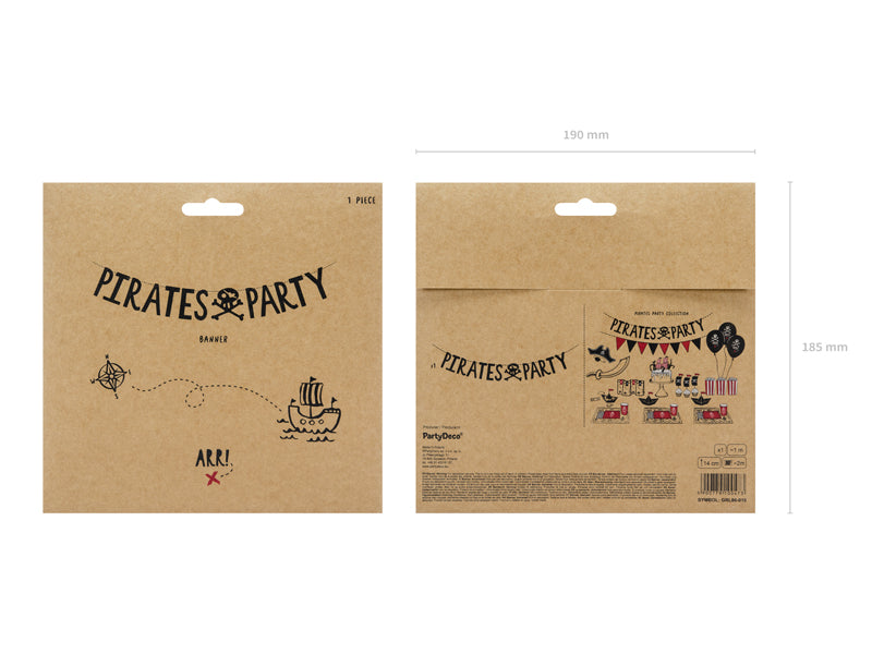 pirate party banner - product package