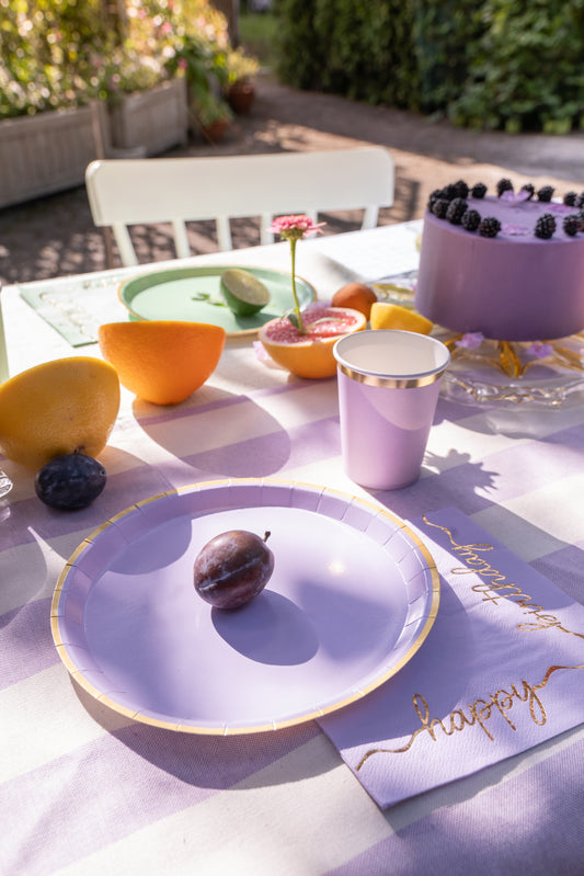 lilac birthday party supplies