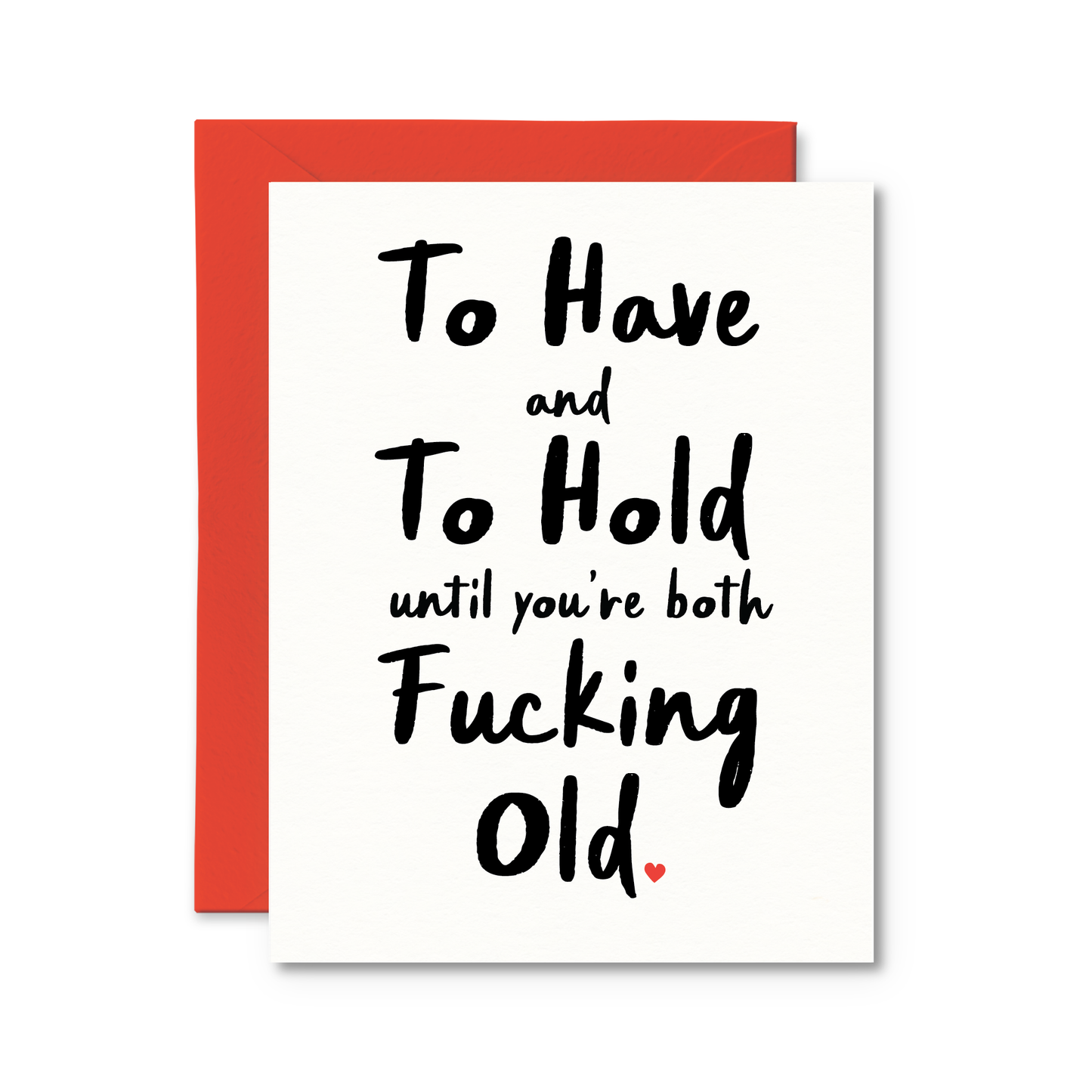 TO HAVE & TO HOLD WEDDING CARD