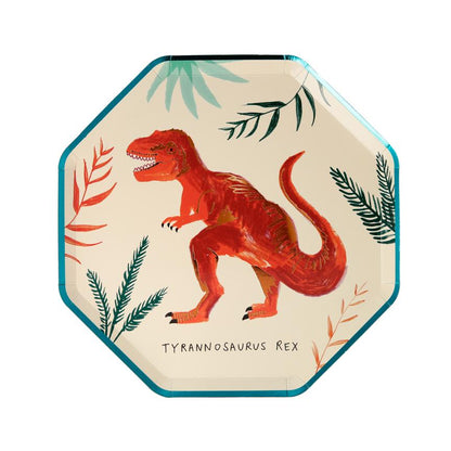 dinosaur kingdom side plates by meri meri