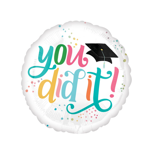 YOU DID IT! - ROUND FOIL BALLOON
