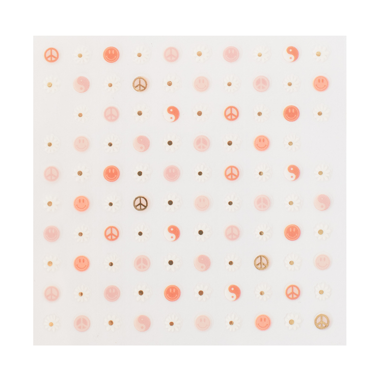 PEACE & LOVE NAIL STICKERS