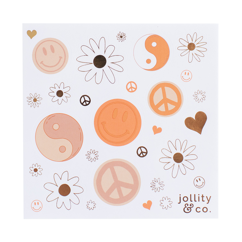 PEACE & LOVE STICKER SET