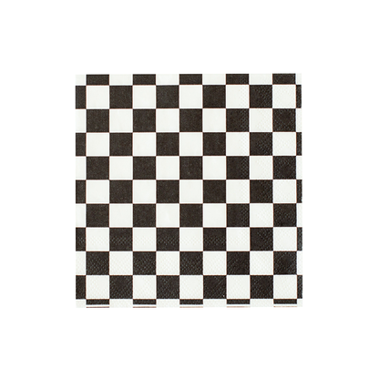 checkered cocktail napkins