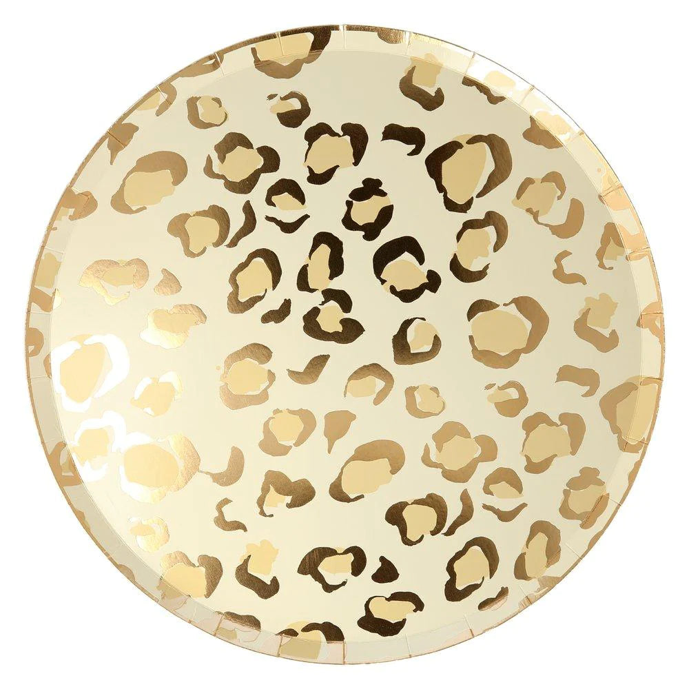 cheetah print safari plate
