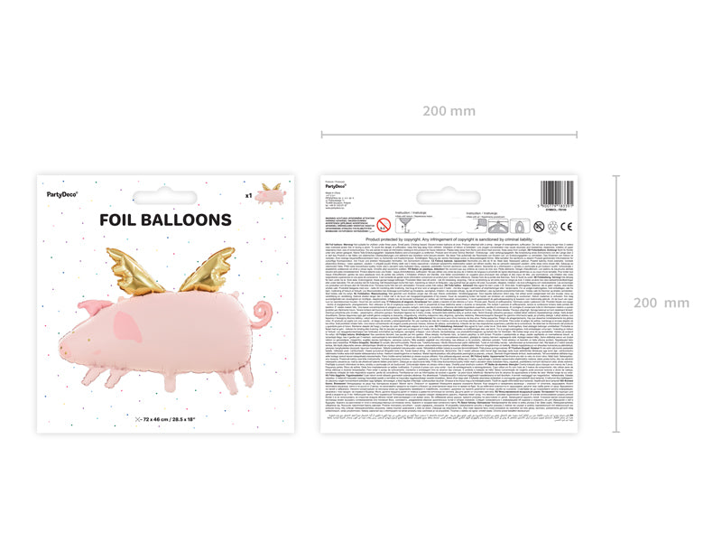 flying pig balloon packaging