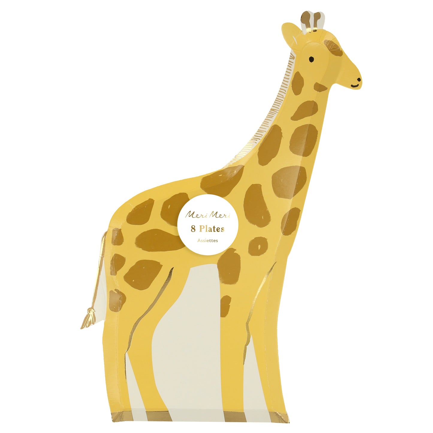 giraffe plates by meri meri
