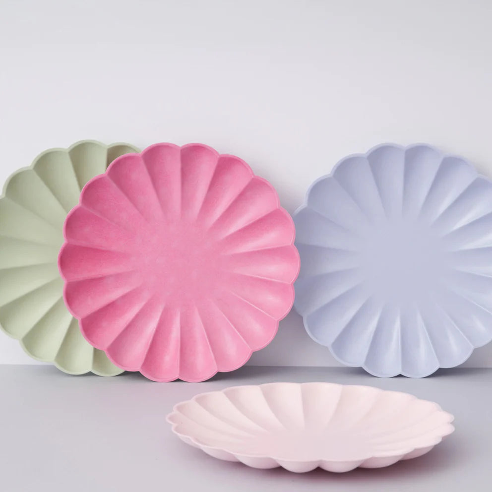 multi coloured bamboo plates meri meri