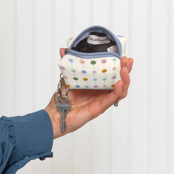 dotted palms keychain pouch