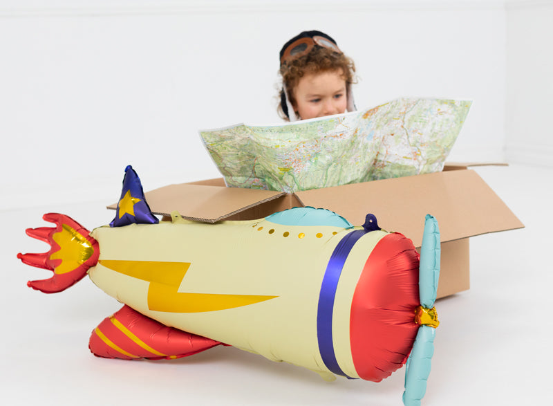 vintage airplane foil balloon air filled