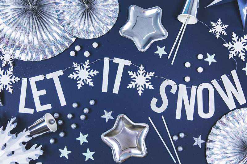 winter wonderland themed party inspo by party deco