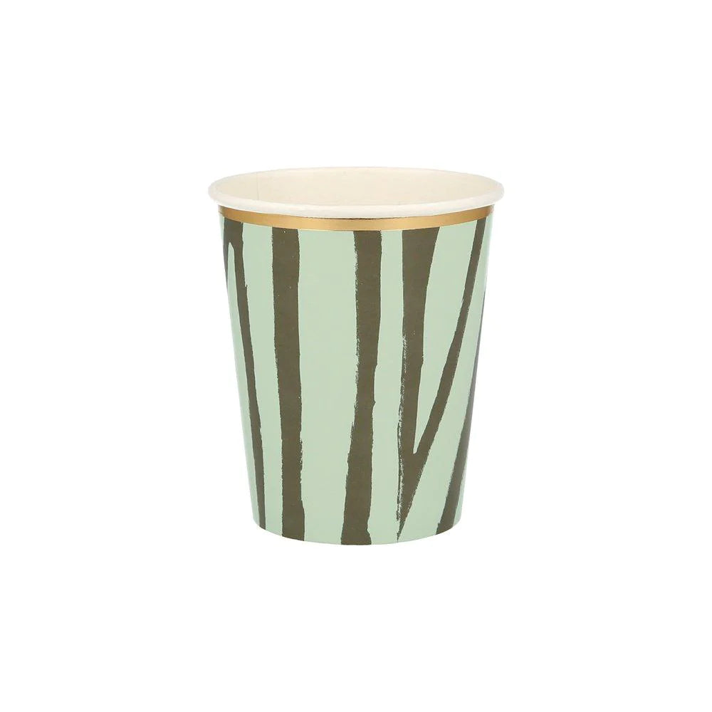 zebra print paper cup