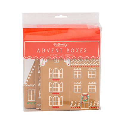 GINGERBREAD HOUSE ADVENT BOXES