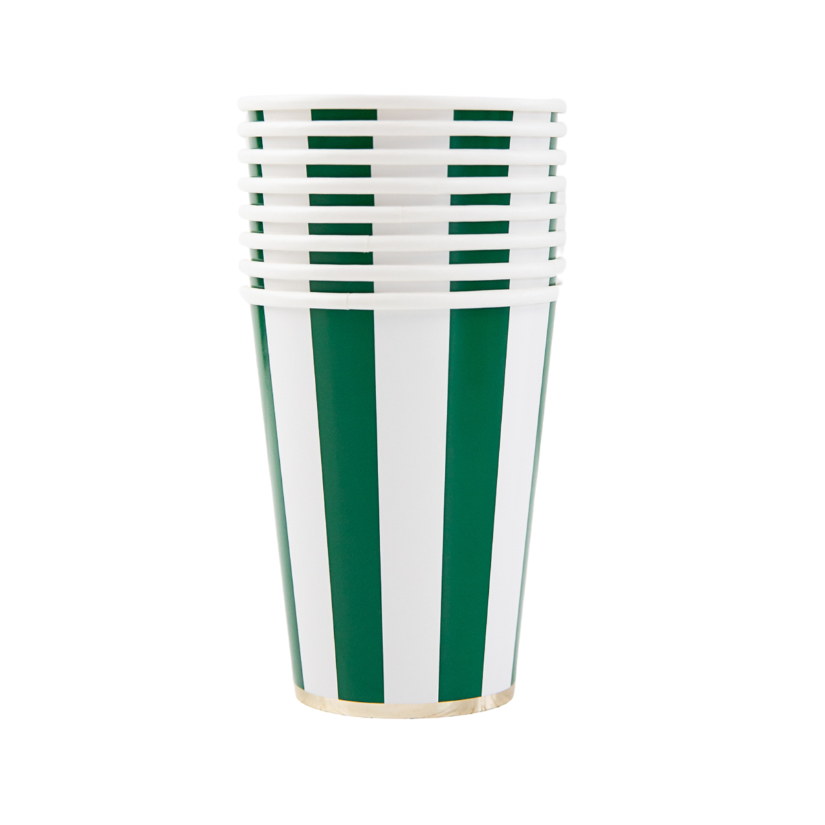 EMERALD CABANA STRIPE PARTY CUPS