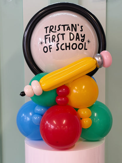 FIRST DAY OF SCHOOL PERSONALIZED BALLOON STACKER